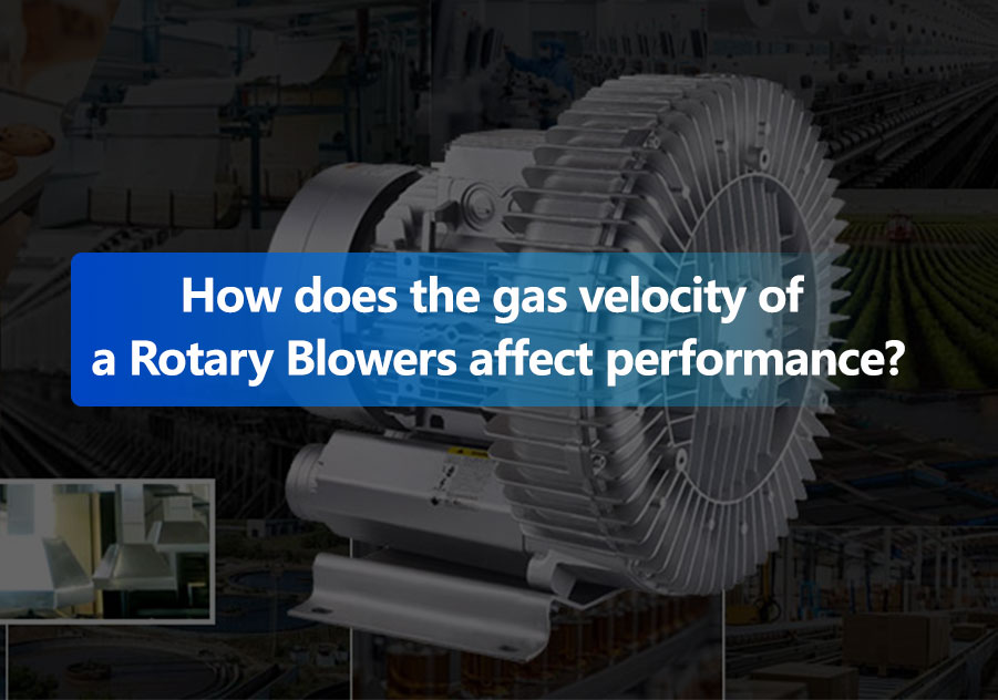 Comment la vitesse du gaz d’un ventilateur rotatif affecte-t-elle les performances ?