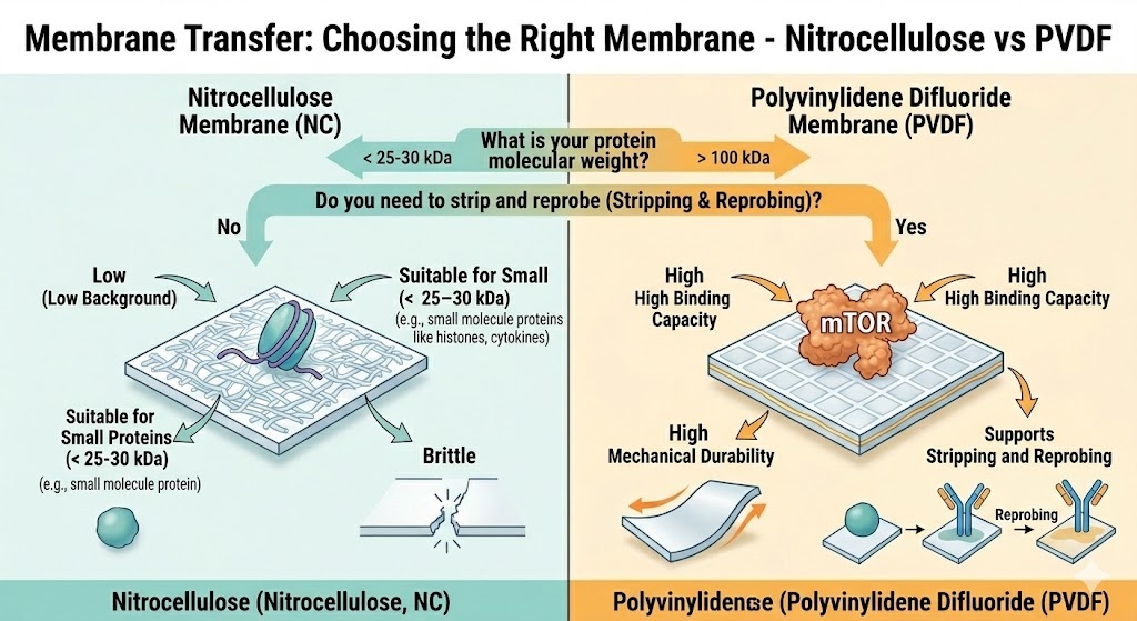 Membrane nitrocellulose ou PVDF : laquelle devriez-vous utiliser ?